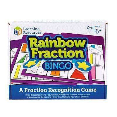 [5055506405007] Game Rainbow Fraction Bingo Learning Resources