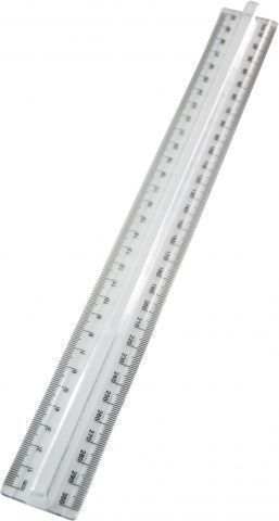 [5391505555271] FINGER GRIP RULER 30CM