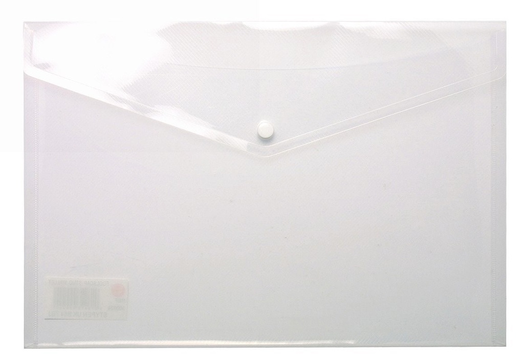 [5391514482068] Button Wallet A4 5pk Clear NTS