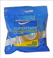 [5391515237001] Clear Tape + Dispenser 18mmx33m TP-7001 Supreme