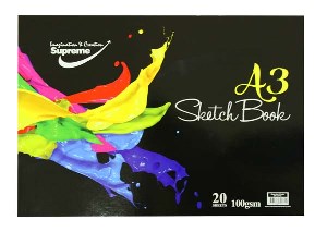 Sketch Book A3 100GSM 20 Sheets SK-0715 Supreme