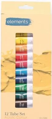 (Available Mid August) Elements Acrylic 12 Tube Set