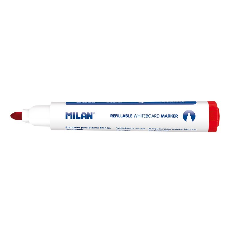 [8411574071358] Whiteboard Marker Red Refillable Milan