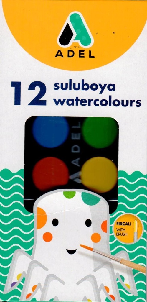 [8681241086859] Watercolour Paints 12 Adel