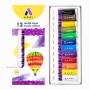 [O/S] Acrylic Paint Tube 12ml Adel 12 pk
