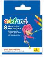 [8690826520213] Wax Crayons 8pk Adeland