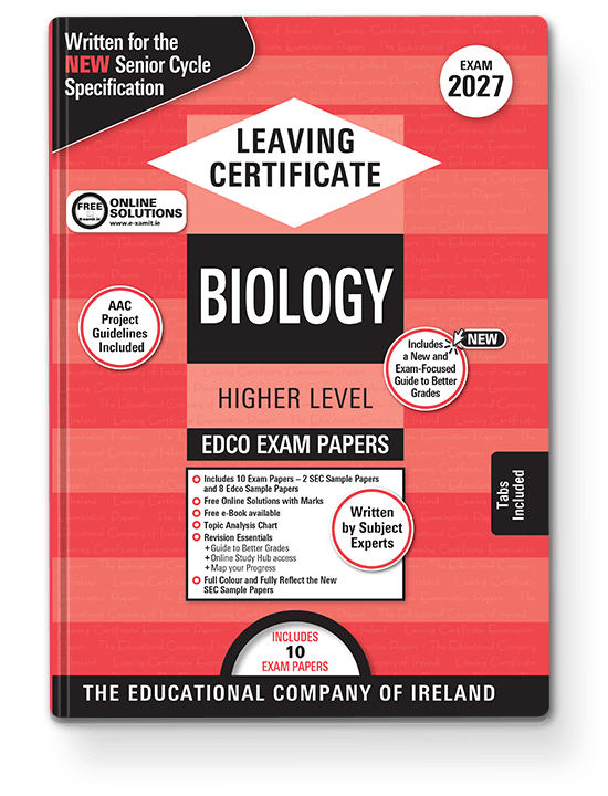 [9780861670154] 2027 Edco BIOLOGY LC HL EXAM PAPERS