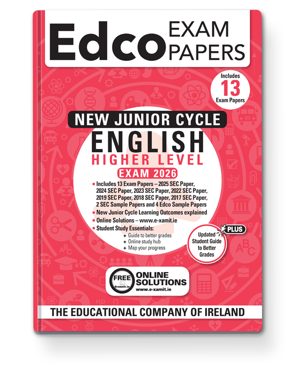 [9780861676347] (Available Late July) 2027 Edco ENGLISH JC HL EXAM PAPERS