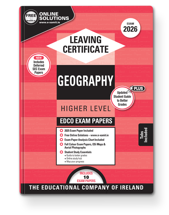 [9780861676743] (Available Late July) 2027 Edco GEOGRAPHY LC HL EXAM PAPERS