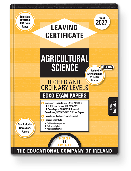[9781845363697] 2027 Edco Agricultural Science OL+HL LC Exam Papers