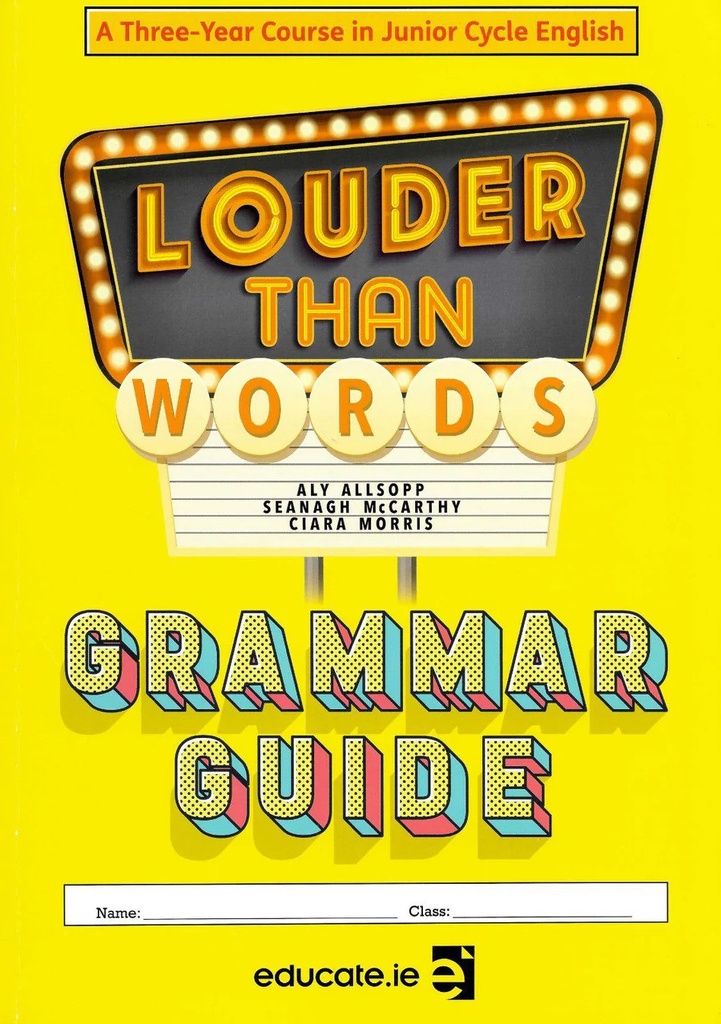 [9781914586415] Louder than words - Grammar guide