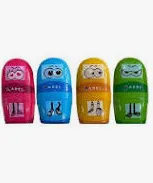 [8681241192178] Eraser + Sharpener Cubies Adel