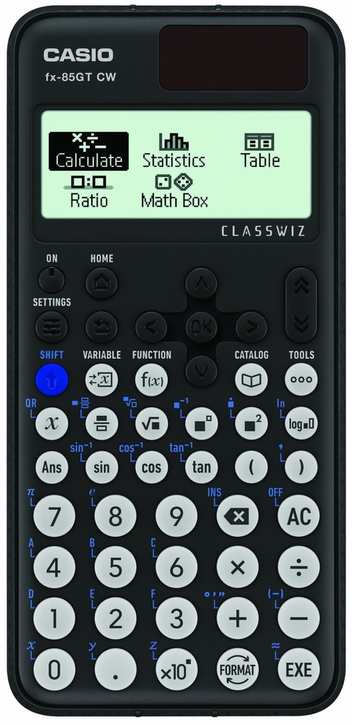 [4549526615542] [Upgraded Model Available] Scientific Calculator Casio Dual Power FX-85GTCW Black