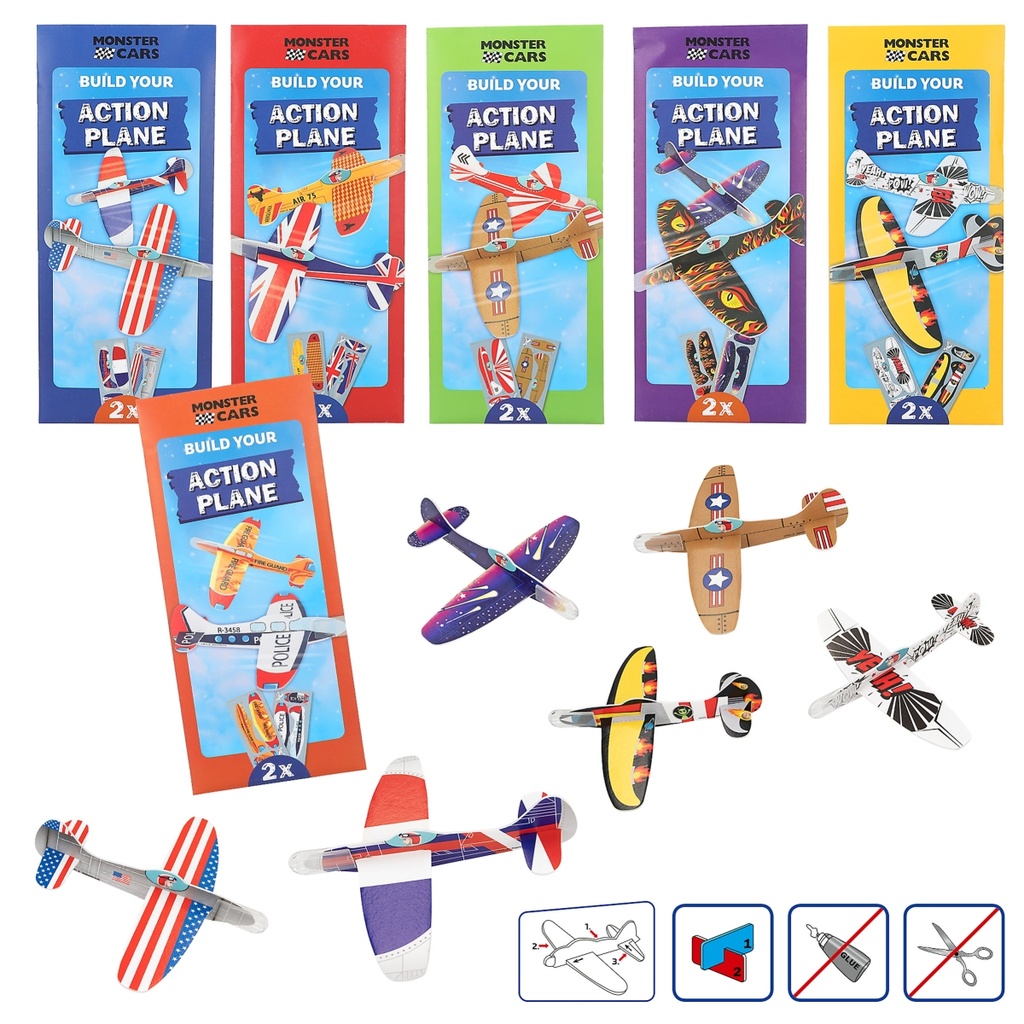 [4010070646882] Monster Cars Build your Action Glider