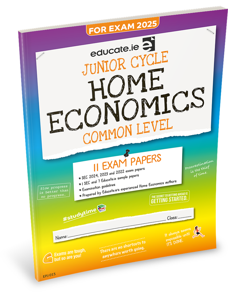 [9781916832251] [OLD EDITION] Educate.ie JC Home Economics Common Level Exam Papers 2025