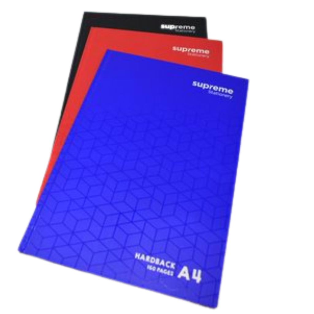 [5391539555044] [3 PK] Hardback A4 Geo 160pg Asstd HB-5044