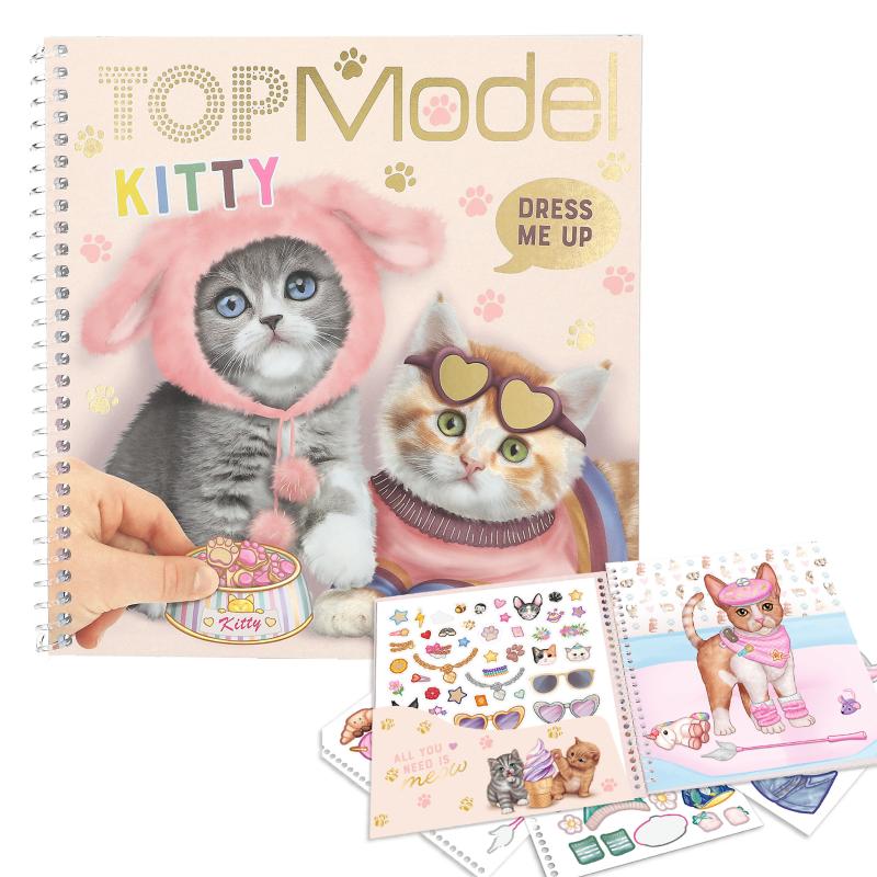 [4010070677459] TOPModel Dress Me Up Stickerbook KITTY