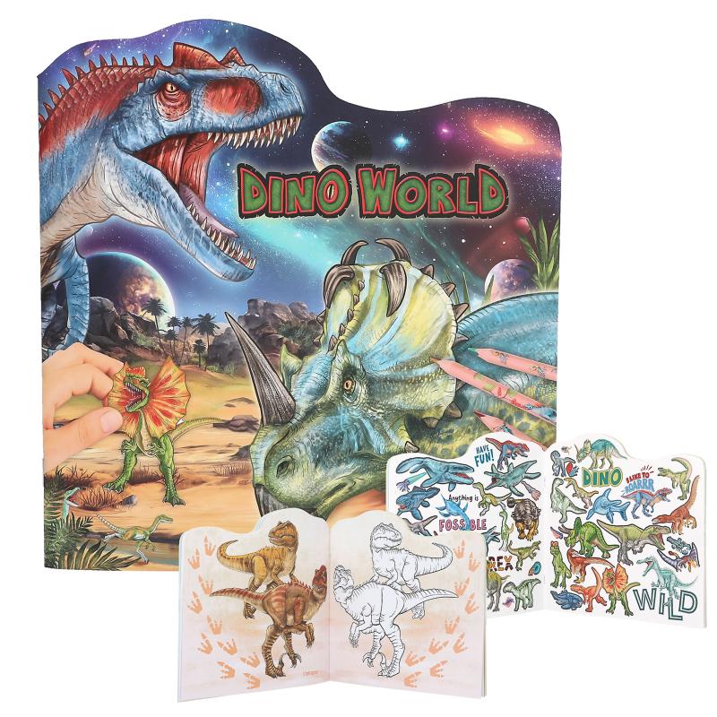 [4010070695460] Dino World Colouring Book Figural