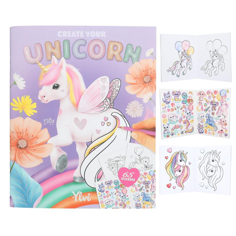 [4010070695729] Ylvi Create Your Unicorn Colouring Book