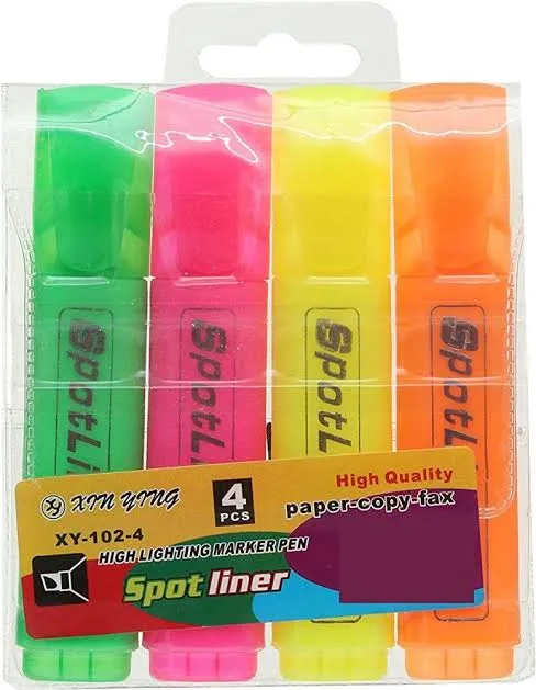Highlighter 4pk Sport Liner YS-902-4 BYBYS