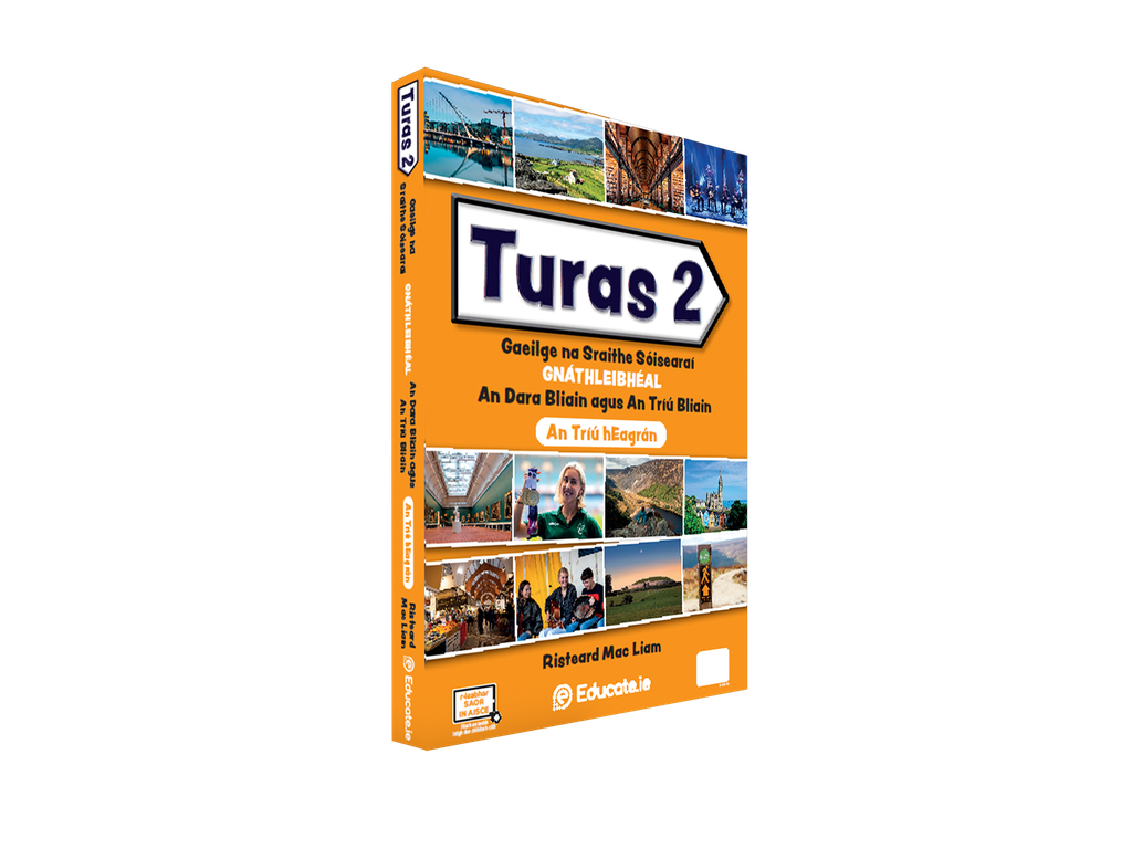 (Available Mid July) Turas 2 (Set) Junior Cycle Irish 3rd Edition Textbook & Workbook (Gnátheibhéal)
