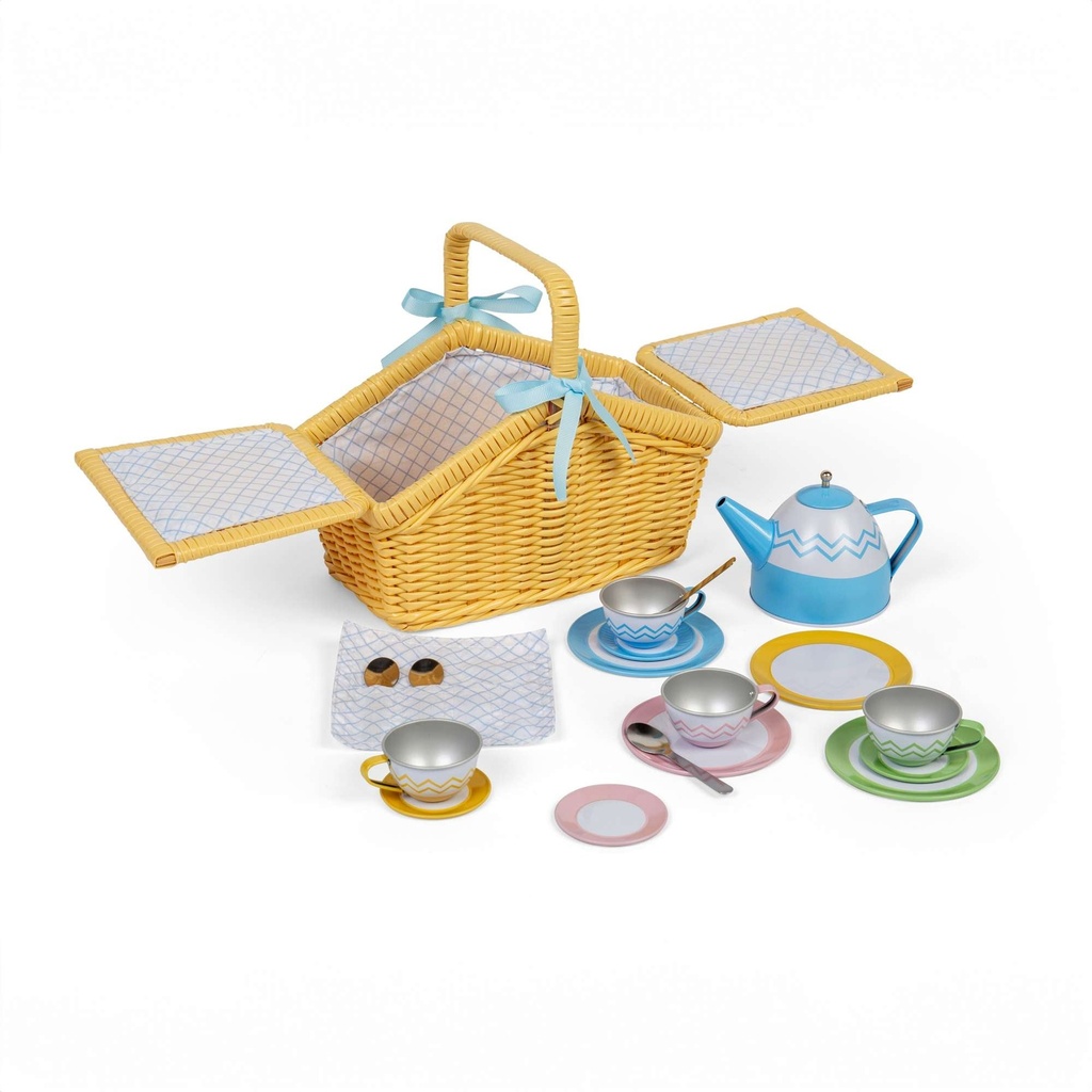 [0691621850268] Picnic Set in Basket