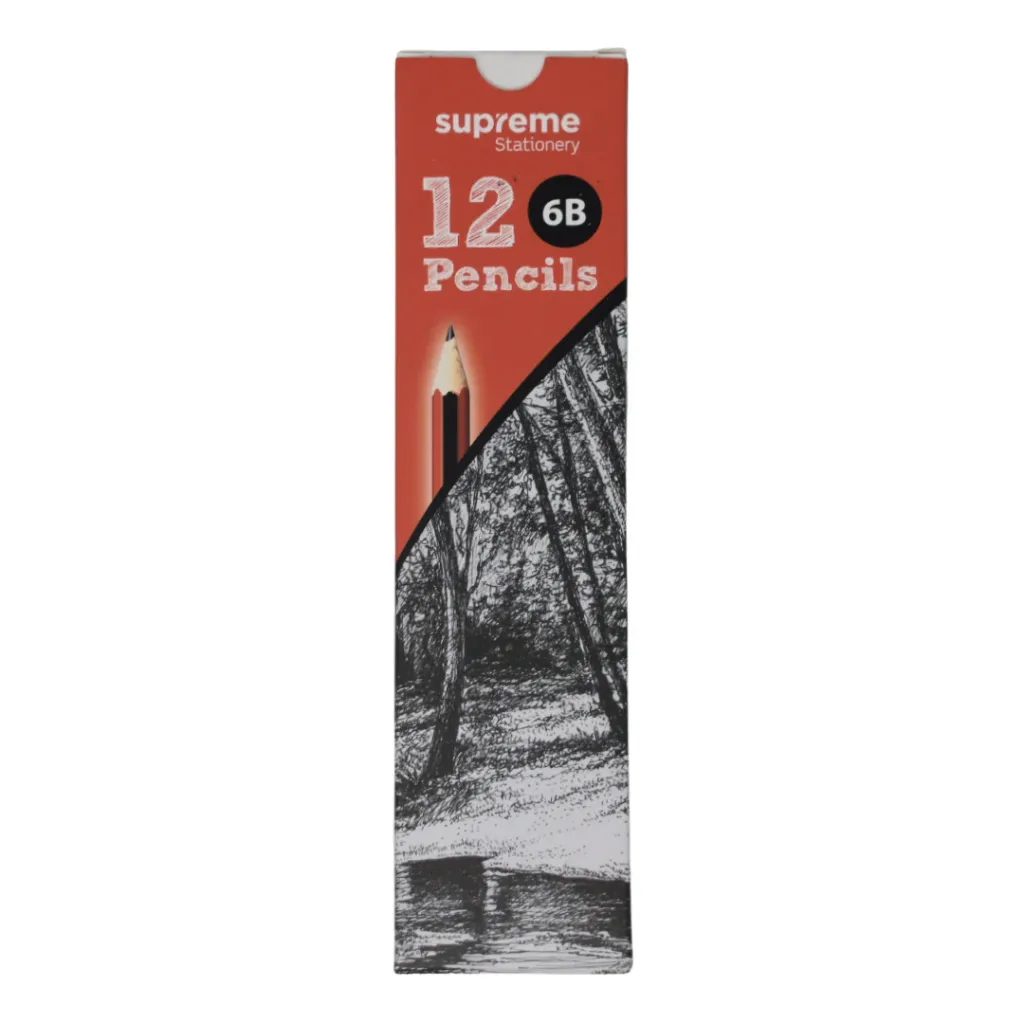 [PACK-5391543967031] [][* 12pk] 6B Pencil Supreme
