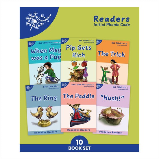 [9781907170058] Dandelion Readers, Set 1 Units 11-20 (10 Titles)