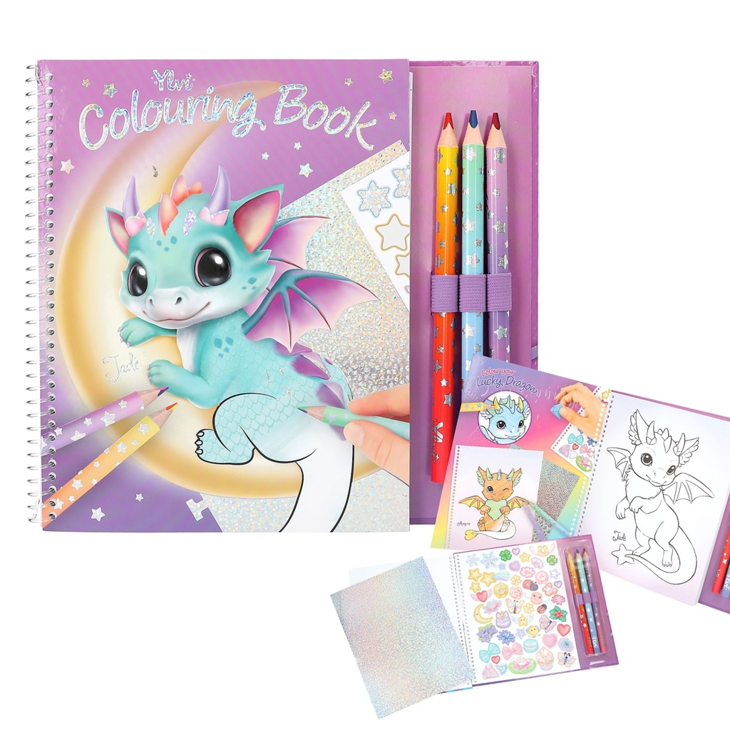 Ylvi Lucky Dragon Colouring Book