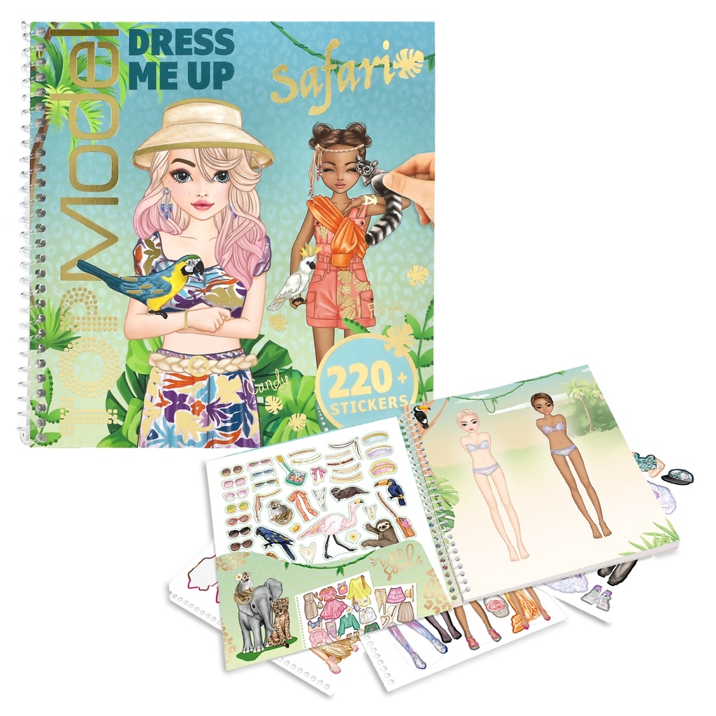 TOPModel Dress Me Up Stickerbook Safari