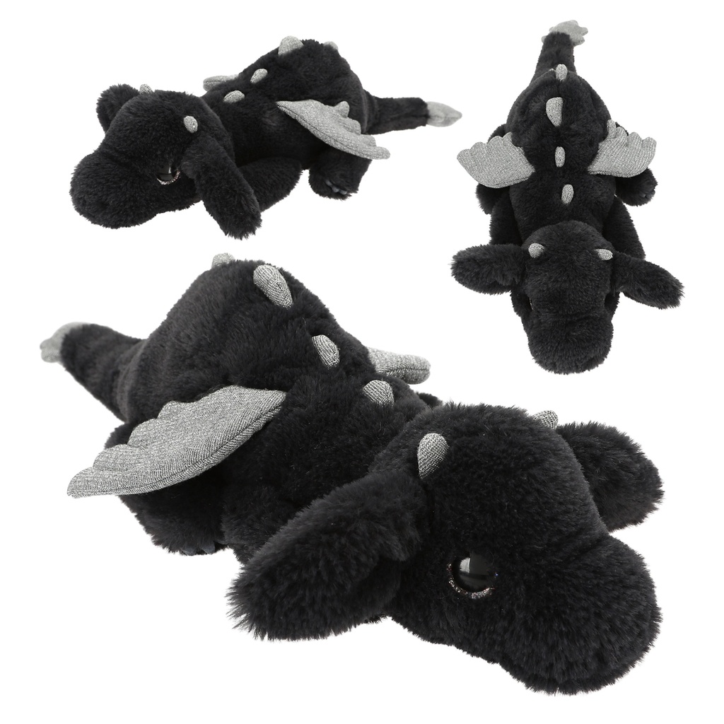 SNUKIS Plush Dragon Black