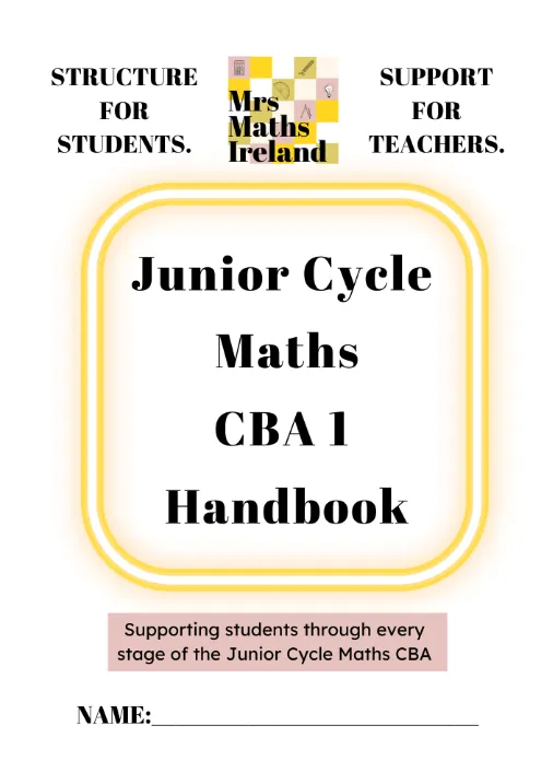 [9781066997107] Junior Cycle Maths CBA 1 Handbook
