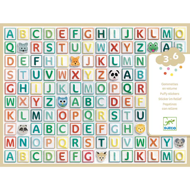 [3070900090781] Alphabet stickers